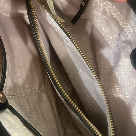 KATE SPADE NEW YORK - EUC wool & leather Tote bag. Black & gray. - Picture 12 of 12